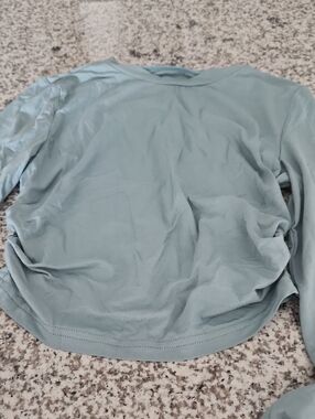 HALARA Light Sage Green Long Sleeve Crop Top